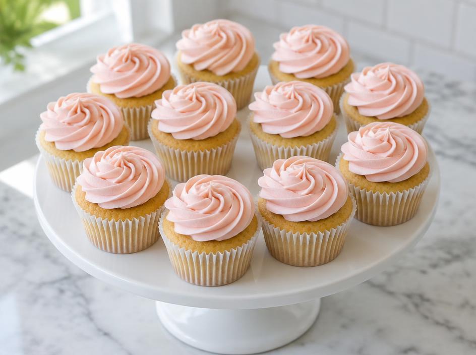 Buttercream Rosette Cupcakes