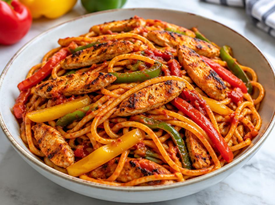 Jollof Spaghetti
