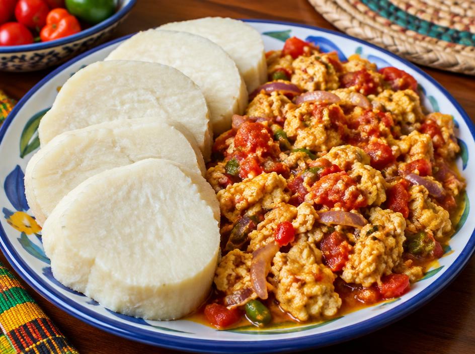 Yam & Egg Sauce